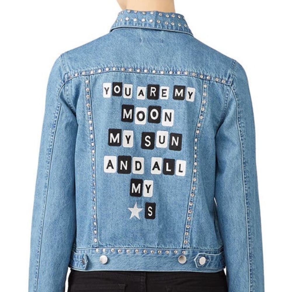 Samantha Sipos “You Are My Sun” Denim Jacket, NEW